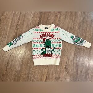 Disney Cream and Green Toy Story Christmas Sweater